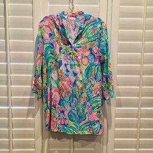 Lily Pulitzer Bennet Blue Gypsea Tunic/ Swim Cover